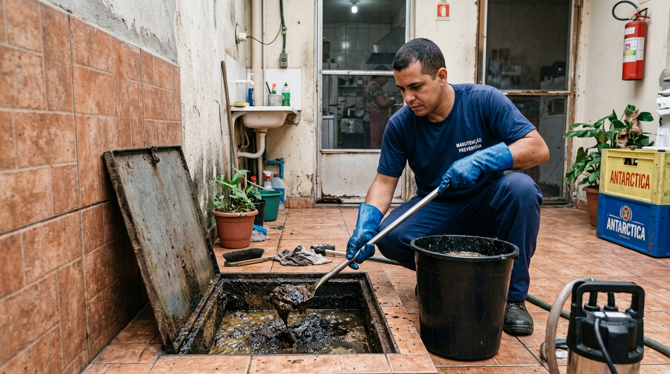 Limpeza de Caixa de Gordura perto de mim em Mogi das Cruzes‑SP
